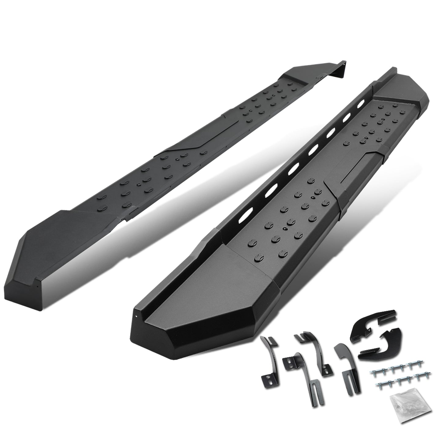 ESTRIBOS 5.5" - STRAIGHT - W/ MOUNTING BRACKETS - 05-16 TOYOTA TACOMA - ACCESS CAB - BLACK