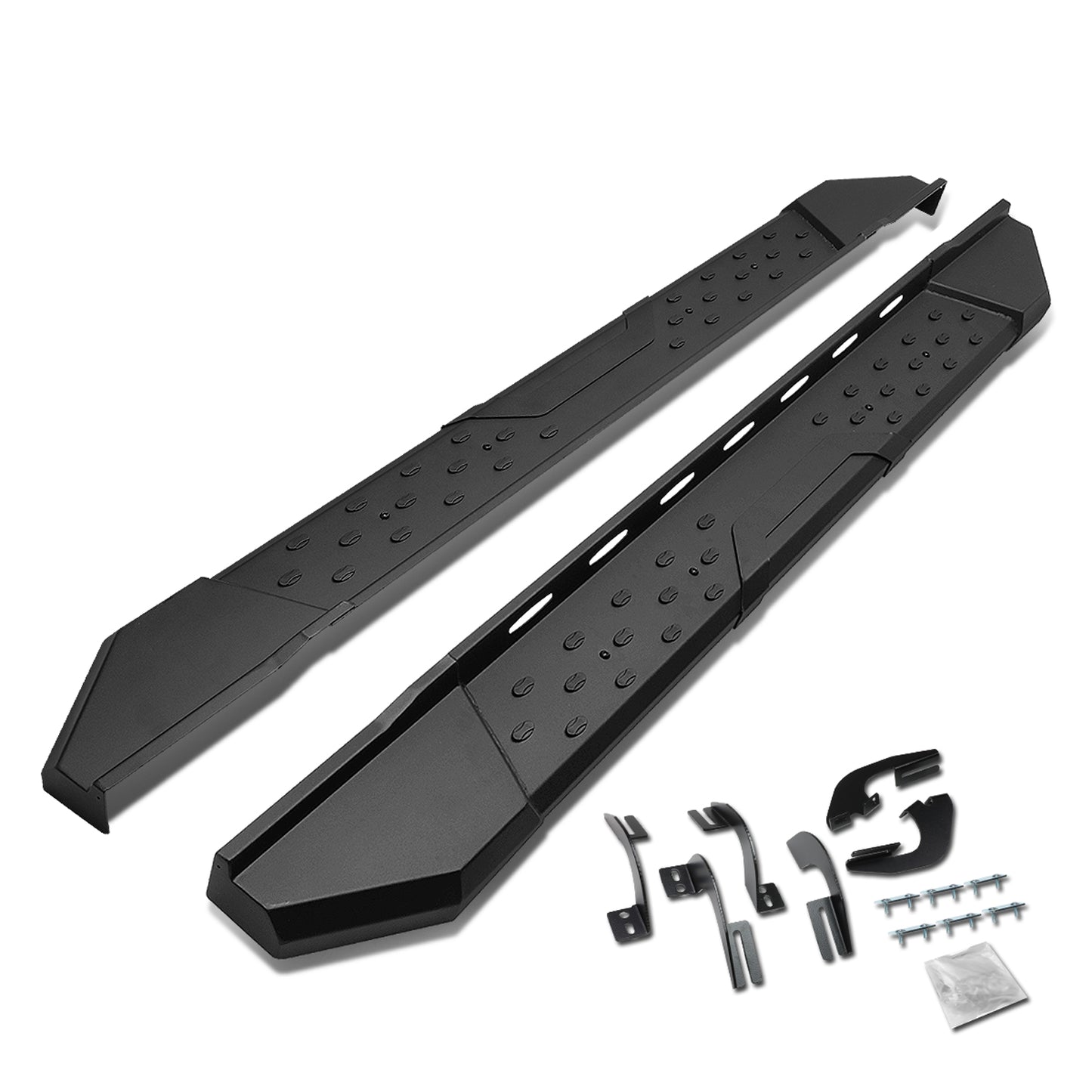 ESTRIBOS 5.5" - STRAIGHT - W/ MOUNTING BRACKETS - 05-16 TOYOTA TACOMA - ACCESS CAB - BLACK