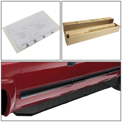 ESTRIBOS 5.5" - STRAIGHT - W/ MOUNTING BRACKETS - 05-16 TOYOTA TACOMA - ACCESS CAB - BLACK