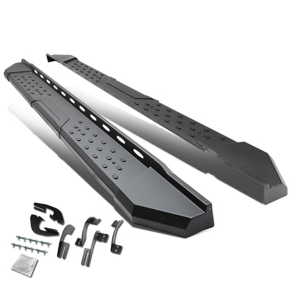 ESTRIBOS 5.5" - STRAIGHT - W/ MOUNTING BRACKETS - 05-16 TOYOTA TACOMA - CREW CAB - BLACK