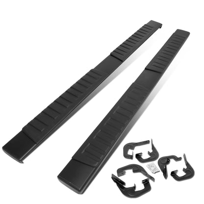 ESTRIBOS 6" - STRAIGHT - ALUMINUM - 07-18 CHEVY SILVERADO 1500, GMC SIERRA 1500 / 07-19 CHEVY SILVERADO 2500HD, 3500HD, GMC SIERRA 2500HD, 3500HD - EXTENDED CAB - BLACK