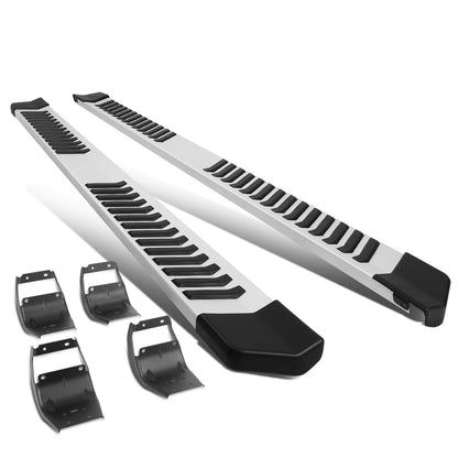 ESTRIBOS 6" - OVAL - STRAIGHT - ALUMINUM - 15-18 FORD F-150 - CREW CAB - SILVER