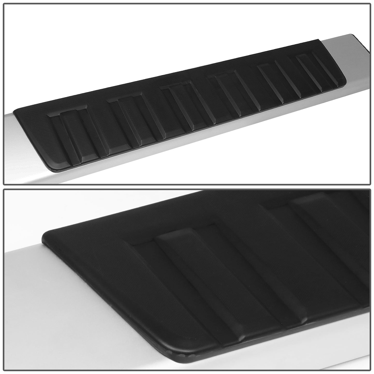 ESTRIBOS 6" - OVAL - STRAIGHT - 07-18 CHEVY SILVERADO, GMC SIERRA - CREW CAB - BLACK