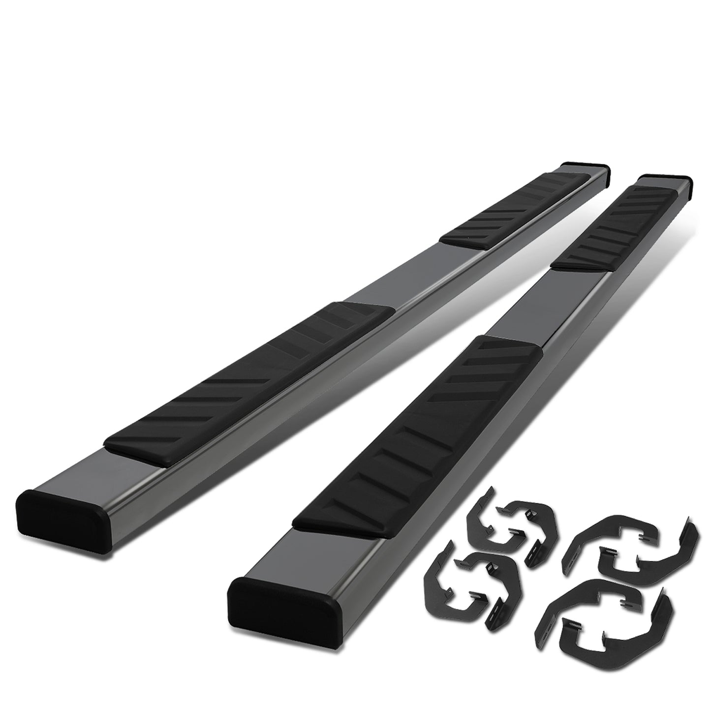 ESTRIBOS 5" OVAL - STRAIGHT - 07-18 CHEVY SILVERADO 1500, GMC SIERRA 1500 / 07-19 CHEVY SILVERADO 2500HD, 3500HD, GMC SIERRA 2500HD, 3500HD - DOES NOT FIT DIESEL MODELS EQUIPPED WITH DEF TANK - CREW CAB - STEEL