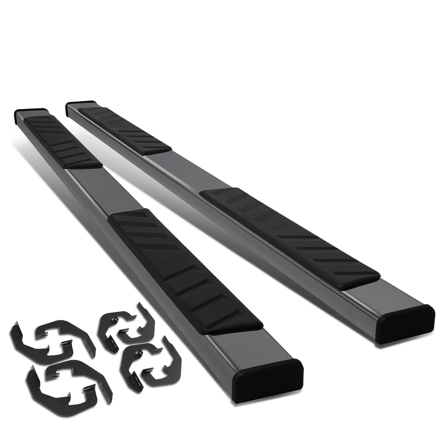 ESTRIBOS 5" OVAL - STRAIGHT - 07-18 CHEVY SILVERADO 1500, GMC SIERRA 1500 / 07-19 CHEVY SILVERADO 2500HD, 3500HD, GMC SIERRA 2500HD, 3500HD - DOES NOT FIT DIESEL MODELS EQUIPPED WITH DEF TANK - CREW CAB - STEEL