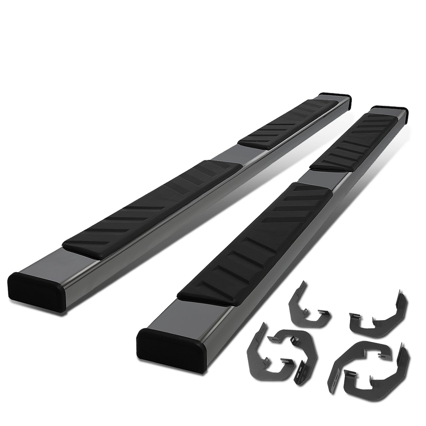 ESTRIBOS 5" OVAL - STRAIGHT - 07-18 CHEVY SILVERADO 1500, GMC SIERRA 1500 / 07-19 CHEVY SILVERADO 2500HD, 3500HD, GMC SIERRA 2500HD, 3500HD - EXTENDED CAB - STEEL