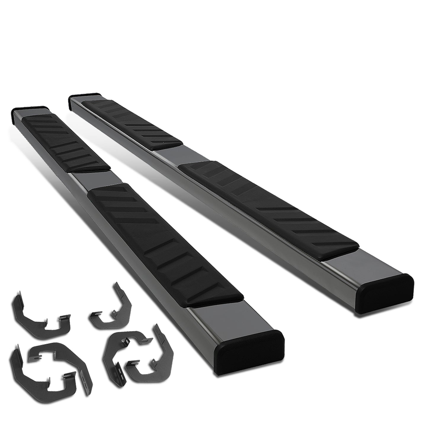 ESTRIBOS 5" OVAL - STRAIGHT - 07-18 CHEVY SILVERADO 1500, GMC SIERRA 1500 / 07-19 CHEVY SILVERADO 2500HD, 3500HD, GMC SIERRA 2500HD, 3500HD - EXTENDED CAB - STEEL