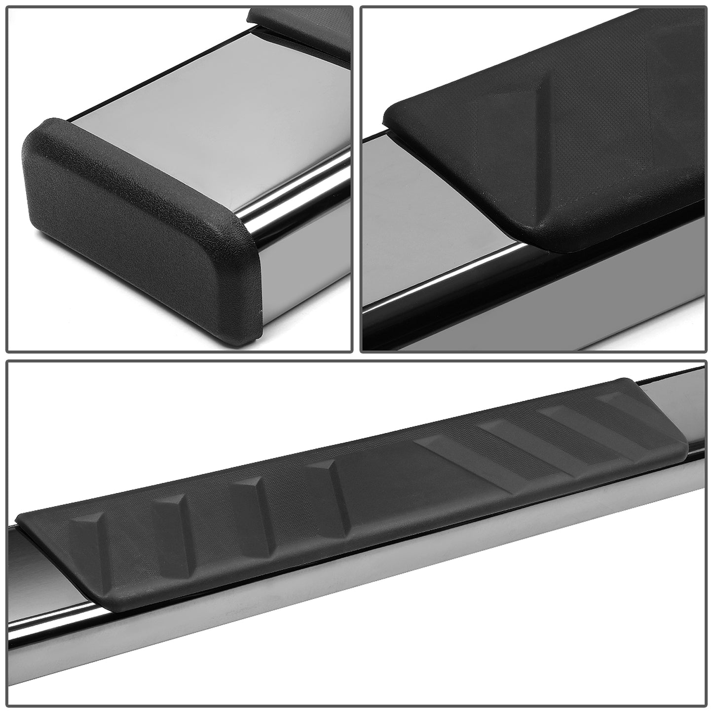 ESTRIBOS 5" OVAL - STRAIGHT - 07-18 CHEVY SILVERADO 1500, GMC SIERRA 1500 / 07-19 CHEVY SILVERADO 2500HD, 3500HD, GMC SIERRA 2500HD, 3500HD - EXTENDED CAB - STEEL