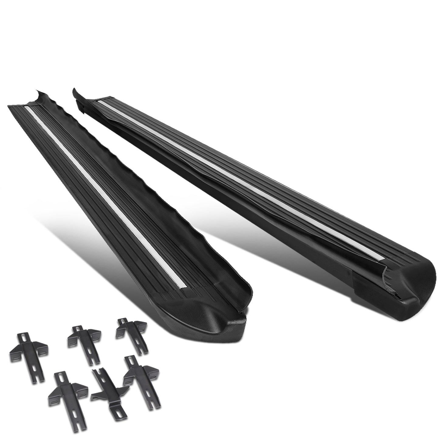 ESTRIBOS 4.5" - FLAT BOARD - 07-18 JEEP WRANGLER JK 4-DR - BLACK