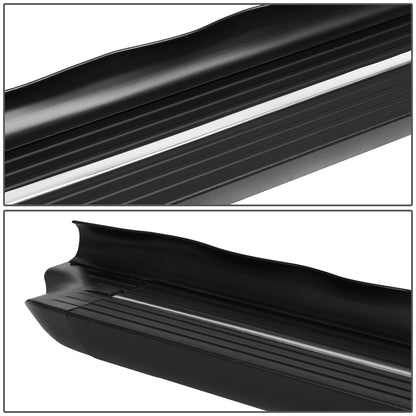 ESTRIBOS 4.5" - FLAT BOARD - 07-18 JEEP WRANGLER JK 4-DR - BLACK