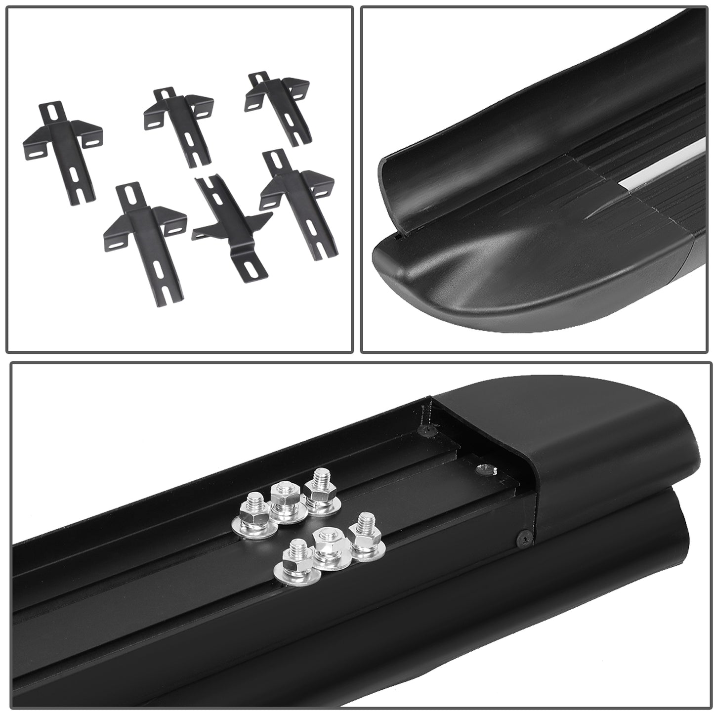 ESTRIBOS 4.5" - FLAT BOARD - 07-18 JEEP WRANGLER JK 4-DR - BLACK