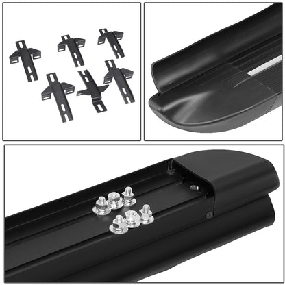 ESTRIBOS 4.5" - FLAT BOARD - 07-18 JEEP WRANGLER JK 4-DR - BLACK