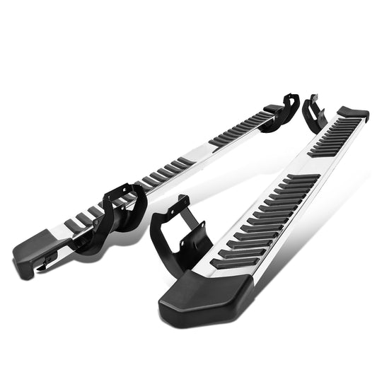 ESTRIBOS 6" - FLAT BOARD - 15-20 FORD F-150 / 17-20 FORD F-250, F-350 - SUPER CREW CAB - SILVER