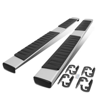 ESTRIBOS 6" - FLAT BOARD - 04-14 FORD F-150 - EXTENDED CAB - CHROME / BLACK