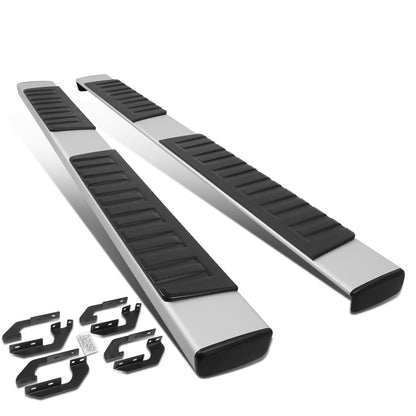 ESTRIBOS 6" - 07-21 TOYOTA TUNDRA - DOUBLE CAB - SILVER / BLACK