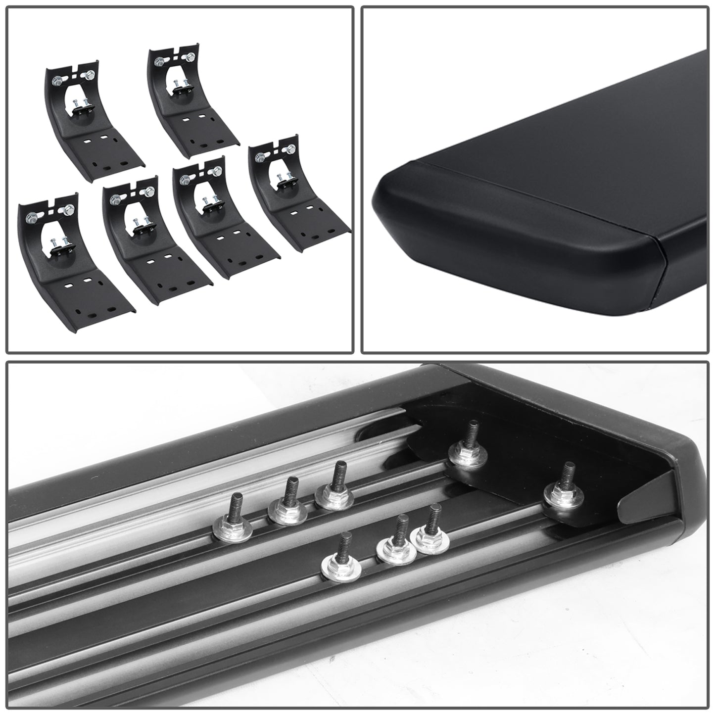 ESTRIBOS 6" - FLAT BOARD - 09-18 DODGE RAM 1500 / 11-20 DODGE RAM 2500, 3500 / 2019 DODGE RAM 1500 CLASSIC - CREW CAB - BLACK