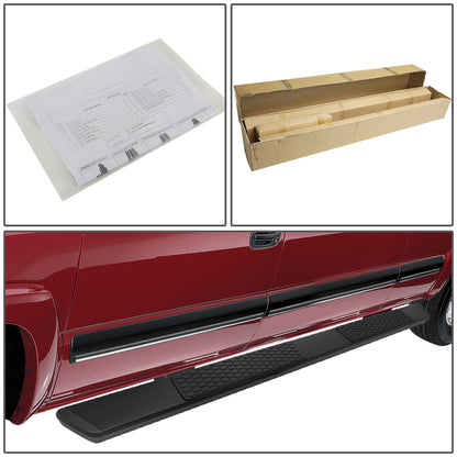 ESTRIBOS 6" - FLAT BOARD - 09-18 DODGE RAM 1500 / 11-20 DODGE RAM 2500, 3500 / 2019 DODGE RAM 1500 CLASSIC - CREW CAB - BLACK