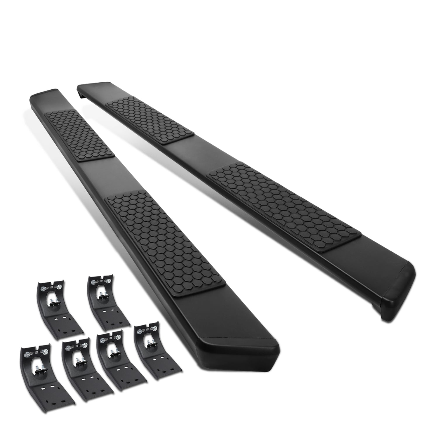 ESTRIBOS 5.5" - FLAT BOARD - 09-18 DODGE RAM 1500 / 11-20 DODGE RAM 2500, 3500 / 2019 DODGE RAM 1500 CLASSIC - CREW CAB - BLACK