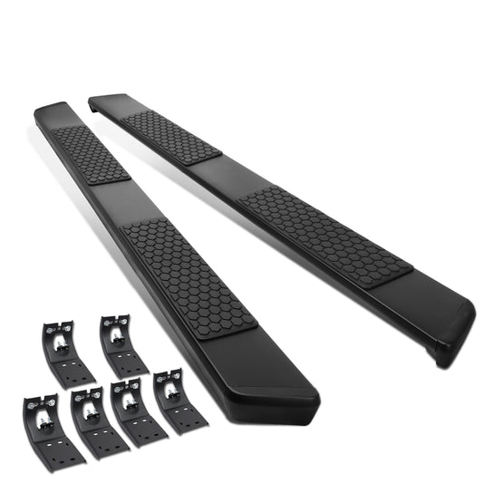 ESTRIBOS 5.5" - FLAT BOARD - 09-18 DODGE RAM 1500 / 11-20 DODGE RAM 2500, 3500 / 2019 DODGE RAM 1500 CLASSIC - CREW CAB - BLACK