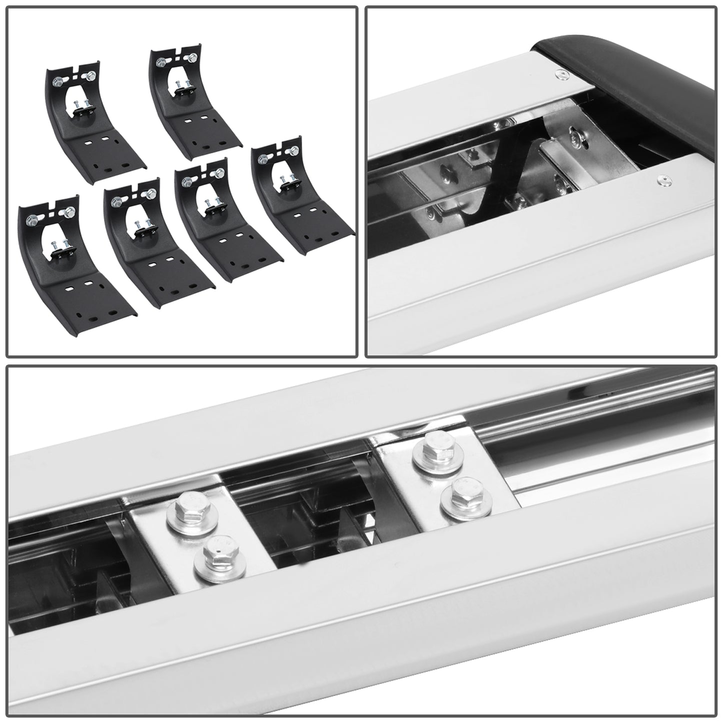 ESTRIBOS 5.5" - FLAT BOARD - 09-18 DODGE RAM 1500 / 11-20 DODGE RAM 2500, 3500 / 2019 DODGE RAM 1500 CLASSIC - CREW CAB - CHROME