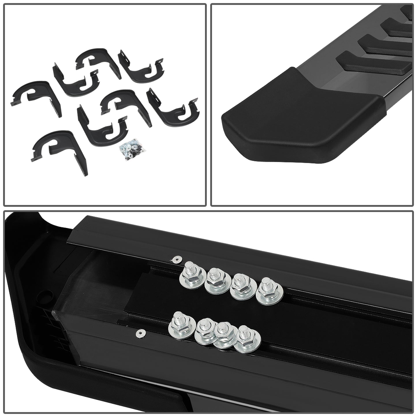 ESTRIBOS 6" - 04-14 FORD F-150 - EXTENDED CAB - BLACK