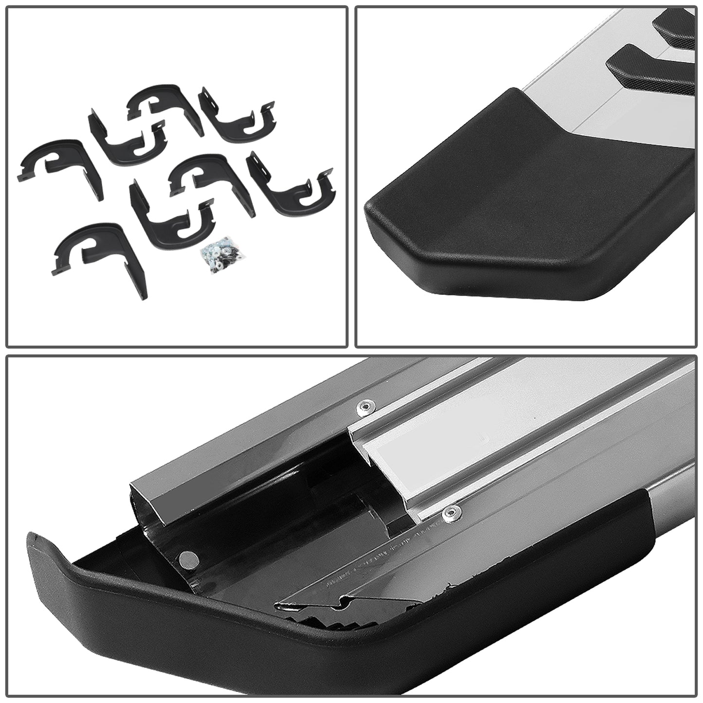 ESTRIBOS 6" - 04-14 FORD F-150 - EXTENDED CAB - SILVER