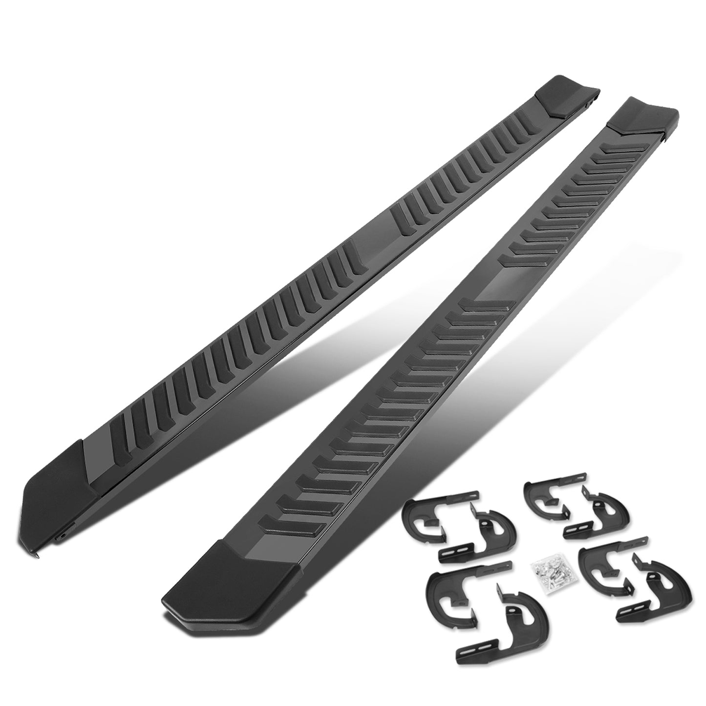 ESTRIBOS 6.25" - ALUMINUM - 04-14 FORD F-150 - CREW CAB - BLACK