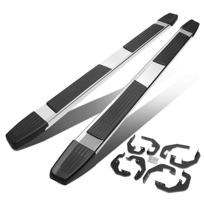 ESTRIBOS 6" - ALUMINUM - 07-18 CHEVY SILVERADO 1500, GMC SIERRA 1500 / 07-19 CHEVY SILVERADO 2500HD, SILVERADO 3500HD, GMC SIERRA 2500HD, SIERRA 3500HD - CREW CAB - CHROME / BLACK