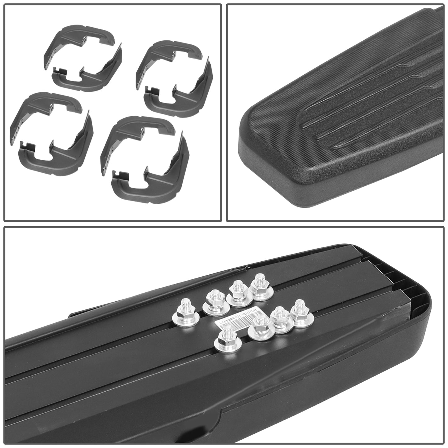 ESTRIBOS 6" - 07-18 CHEVY SILVERADO 1500, GMC SIERRA 1500 / 07-19 CHEVY SILVERADO 2500HD, SILVERADO 3500HD, GMC SIERRA 2500HD, SIERRA 3500HD - CREW CAB - BLACK