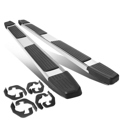 ESTRIBOS 6" - 07-18 CHEVY SILVERADO 1500, GMC SIERRA 1500 / 07-19 CHEVY SILVERADO 2500HD, SILVERADO 3500HD, GMC SIERRA 2500HD, SIERRA 3500HD - CREW CAB - CHROME / BLACK