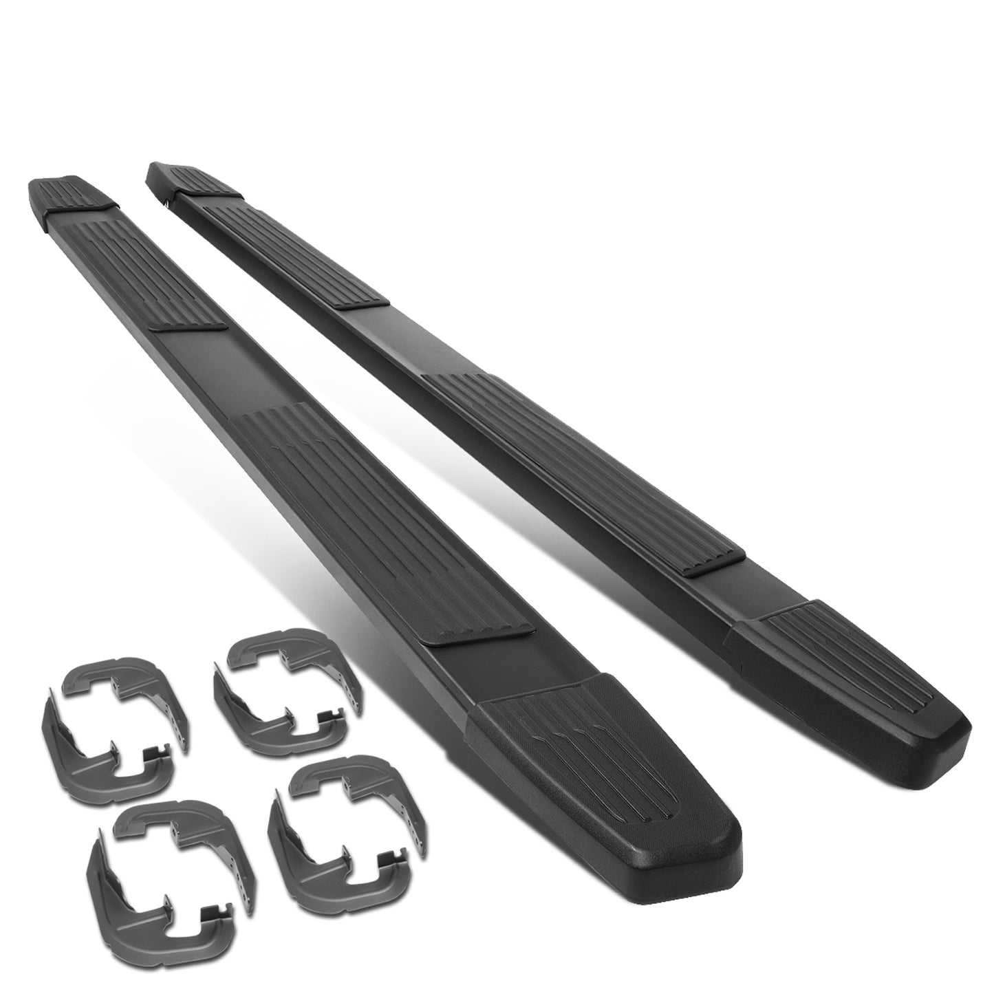 ESTRIBOS 6" - 19-20 CHEVY SILVERADO 1500, GMC SIERRA 1500 / 19-20 CHEVY SILVERADO 2500HD, 3500HD, GMC SIERRA 2500HD, SIERRA 3500HD - CREW CAB - BLACK