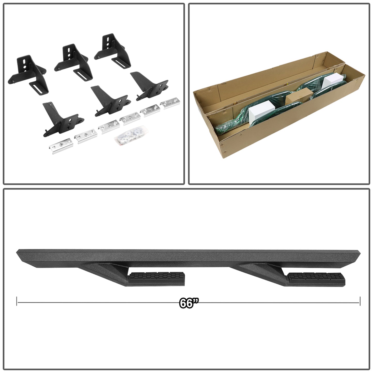 ESTRIBOS 18-19 JEEP WRANGLER JL 4-DR - BLACK