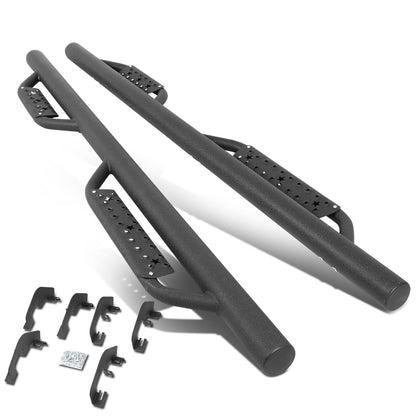 ESTRIBOS STEP DOWN - 07-18 CHEVY SILVERADO 1500, GMC SIERRA 1500 / 07-19 CHEVY SILVERADO 2500HD, SILVERADO 3500HD, GMC SIERRA 2500HD, SIERRA 3500HD - DOES NOT FIT MODELS EQUIPPED WITH DEF TANK - EXTENDED CAB - MATTE BLACK