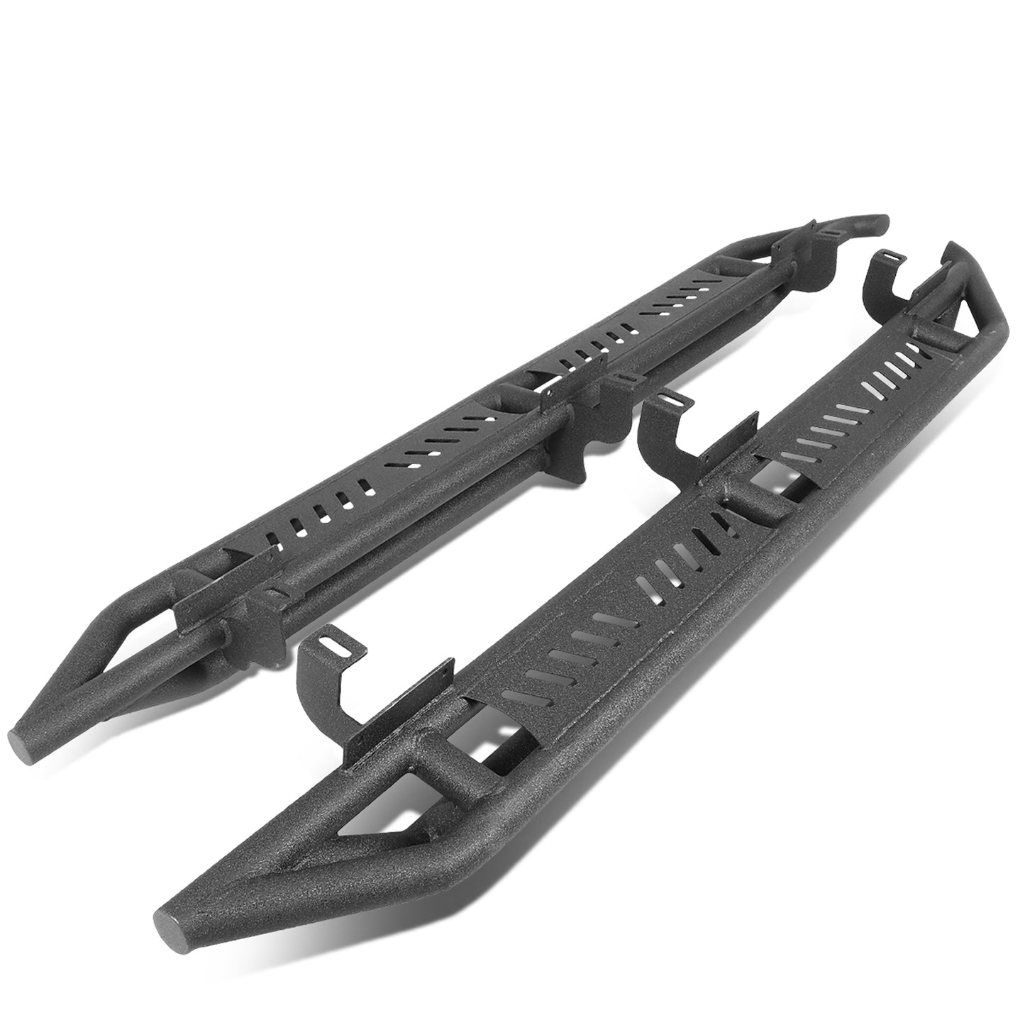 ESTRIBOS 6.75" - STEEL GIRDER STYLE - 18-20 JEEP WRANGLER JL UNLIMITED 4DR - BLACK