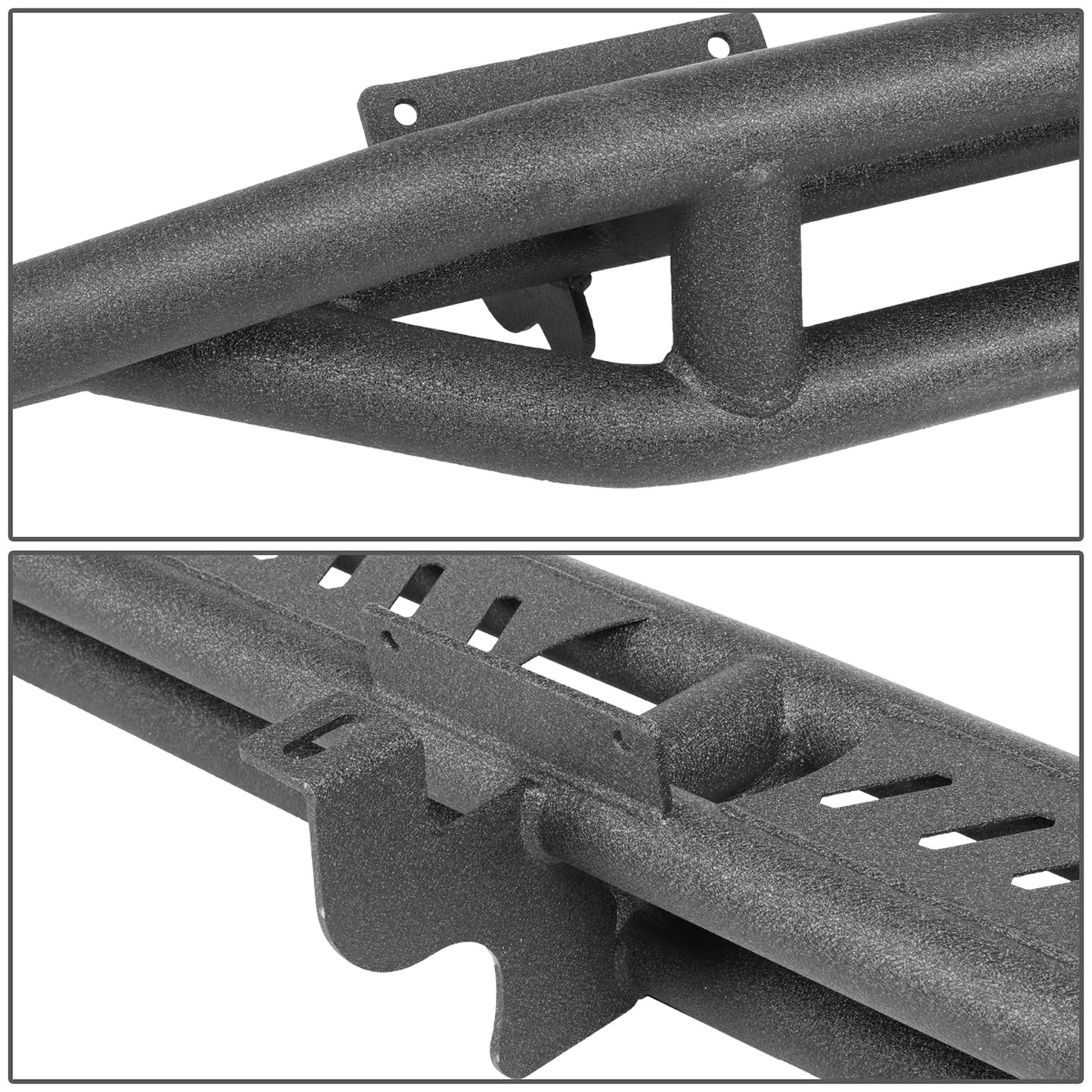 ESTRIBOS 6.75" - STEEL GIRDER STYLE - 18-20 JEEP WRANGLER JL UNLIMITED 4DR - BLACK