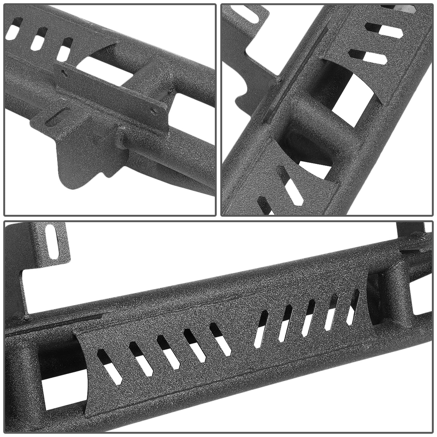 ESTRIBOS 6.75" - STEEL GIRDER STYLE - 18-20 JEEP WRANGLER JL UNLIMITED 4DR - BLACK