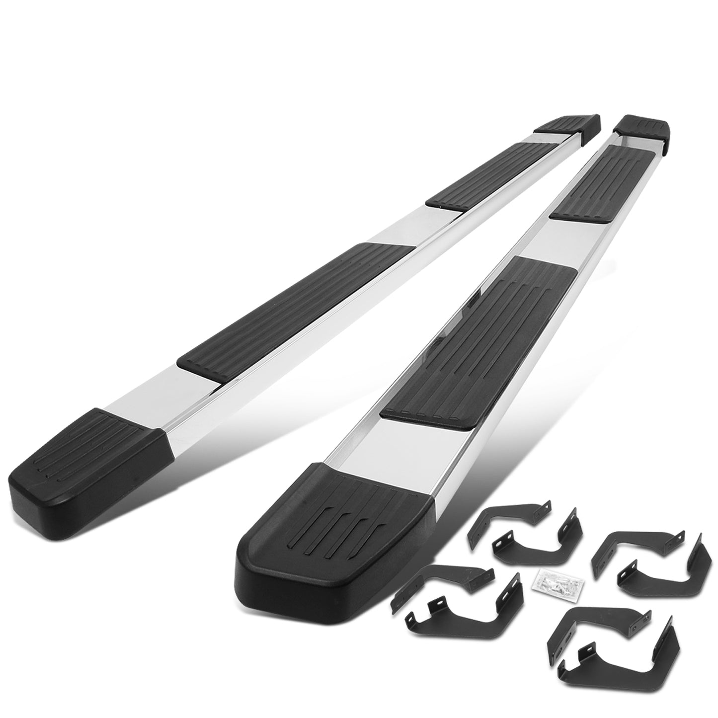 ESTRIBOS 6" - 05-21 TOYOTA TACOMA -DOUBLE CAB - CHROME / BLACK