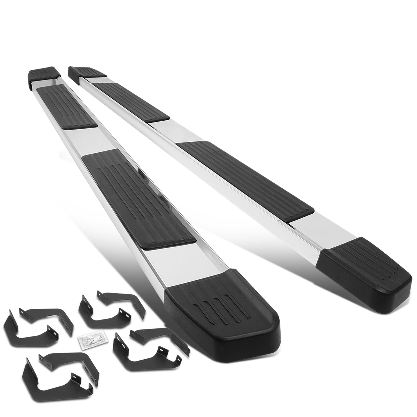 ESTRIBOS 6" - 05-21 TOYOTA TACOMA -DOUBLE CAB - CHROME / BLACK