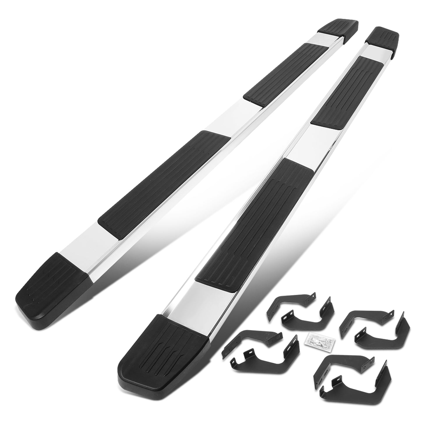 ESTRIBOS 6" - 05-21 TOYOTA TACOMA -DOUBLE CAB - CHROME / BLACK