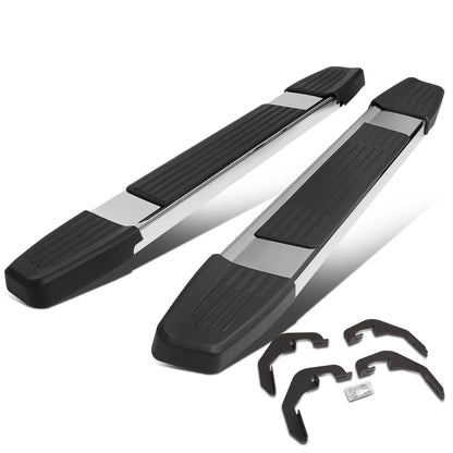 ESTRIBOS 5.25" - 07-18 CHEVY SILVERADO 1500, GMC SIERRA 1500 / 07-19 CHEVY SILVERADO 2500HD, SILVERADO 3500HD, GMC SIERRA 2500HD, SIERRA 3500HD - STANDARD CAB - CHROME / BLACK