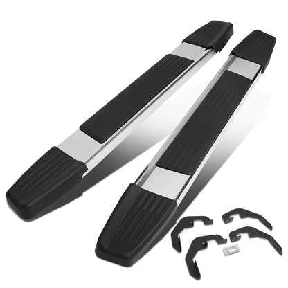 ESTRIBOS 5.25" - 07-18 CHEVY SILVERADO 1500, GMC SIERRA 1500 / 07-19 CHEVY SILVERADO 2500HD, SILVERADO 3500HD, GMC SIERRA 2500HD, SIERRA 3500HD - STANDARD CAB - CHROME / BLACK