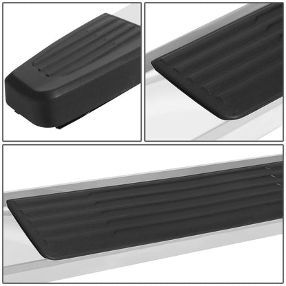 ESTRIBOS 5.25" - 07-18 CHEVY SILVERADO 1500, GMC SIERRA 1500 / 07-19 CHEVY SILVERADO 2500HD, SILVERADO 3500HD, GMC SIERRA 2500HD, SIERRA 3500HD - STANDARD CAB - CHROME / BLACK