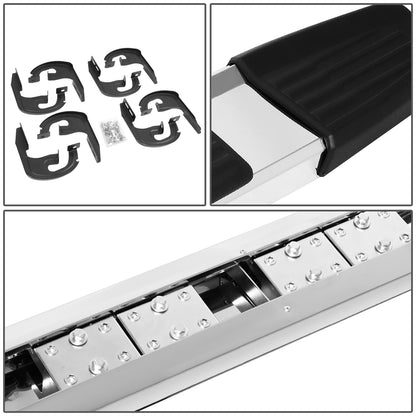 ESTRIBOS 5.25" - 04-14 FORD F-150 - CREW CAB - CHROME / BLACK