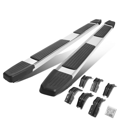 ESTRIBOS 5.25" - 99-16 FORD F-250, F-350, F-450 SUPER DUTY - CREW CAB - CHROME / BLACK