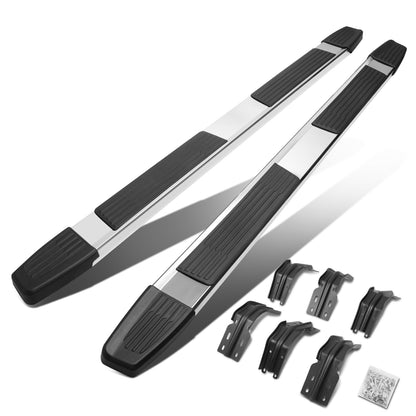 ESTRIBOS 5.25" - 99-16 FORD F-250, F-350, F-450 SUPER DUTY - CREW CAB - CHROME / BLACK