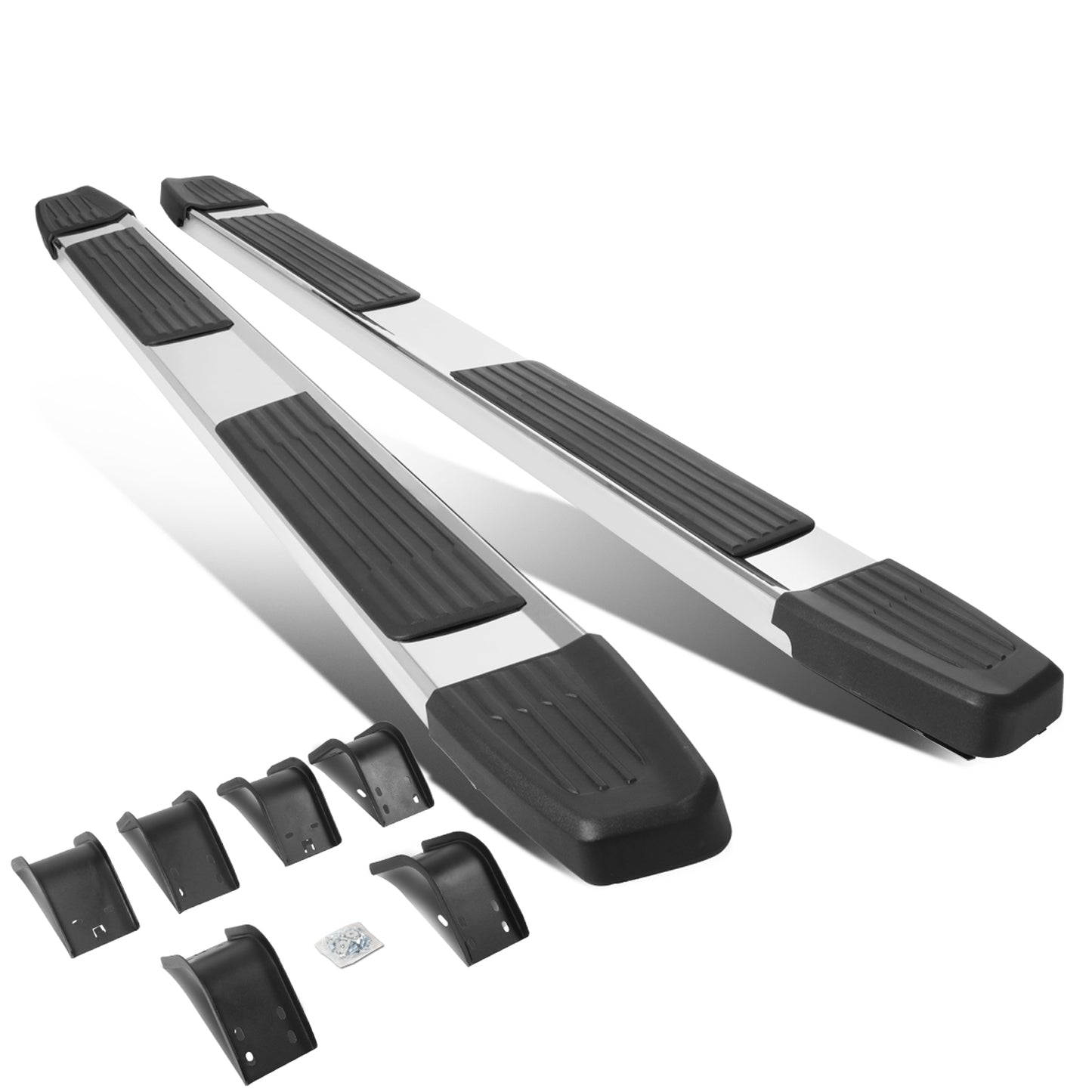 ESTRIBOS 5.25" - 09-18 DODGE RAM 1500 / 10-20 DODGE RAM 2500, 3500 - EXTENDED CAB - CHROME/ BLACK