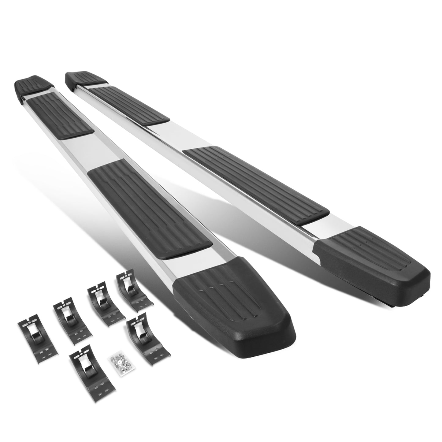 ESTRIBOS 5.25" - 09-18 DODGE RAM 1500 / 10-20 DODGE RAM 2500, 3500 - EXTENDED CAB - CHROME/ BLACK