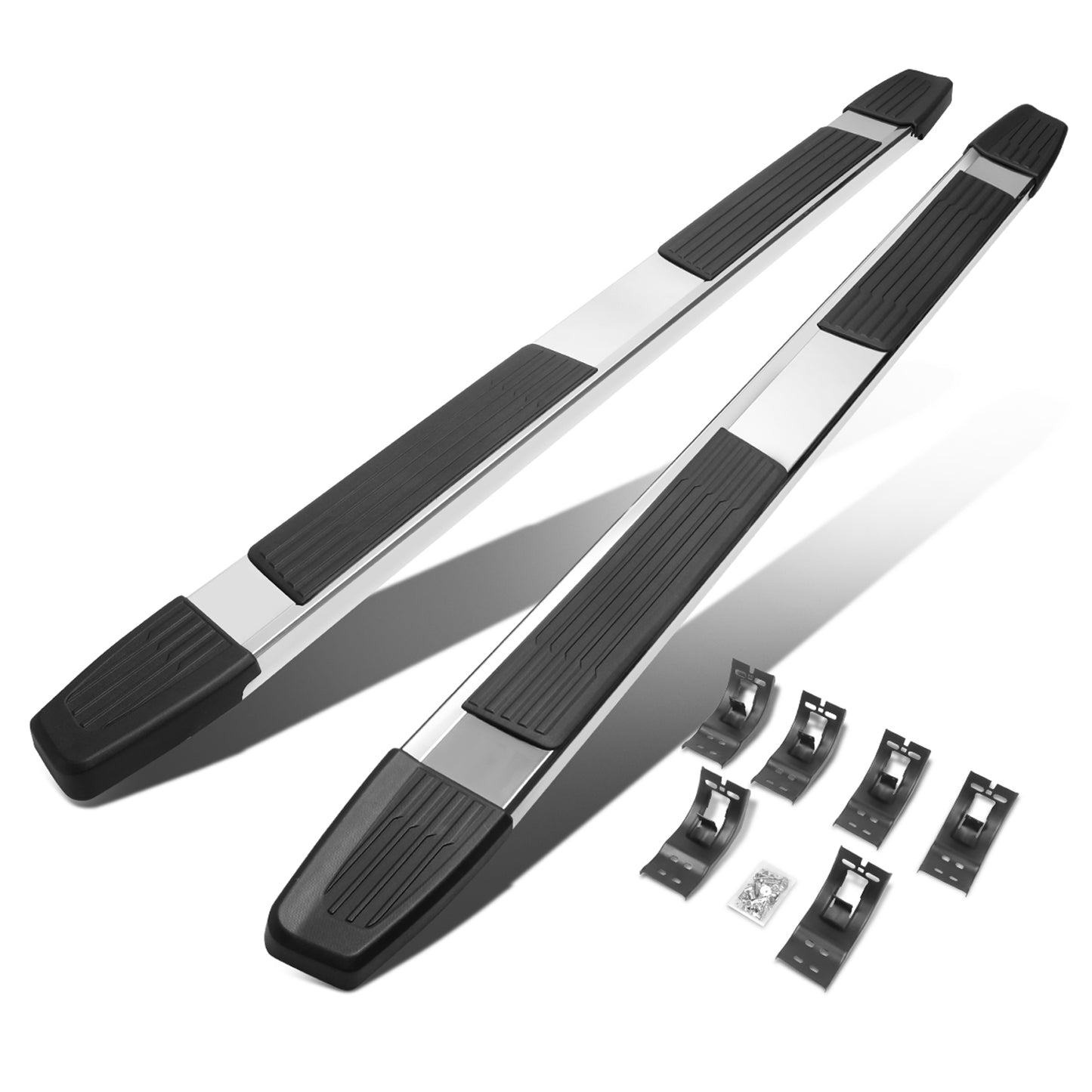 ESTRIBOS 5.25" - 09-18 DODGE RAM 1500 / 10-20 DODGE RAM 2500, 3500 - EXTENDED CAB - CHROME/ BLACK