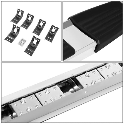 ESTRIBOS 5.25" - 09-18 DODGE RAM 1500 / 10-20 DODGE RAM 2500, 3500 - EXTENDED CAB - CHROME/ BLACK