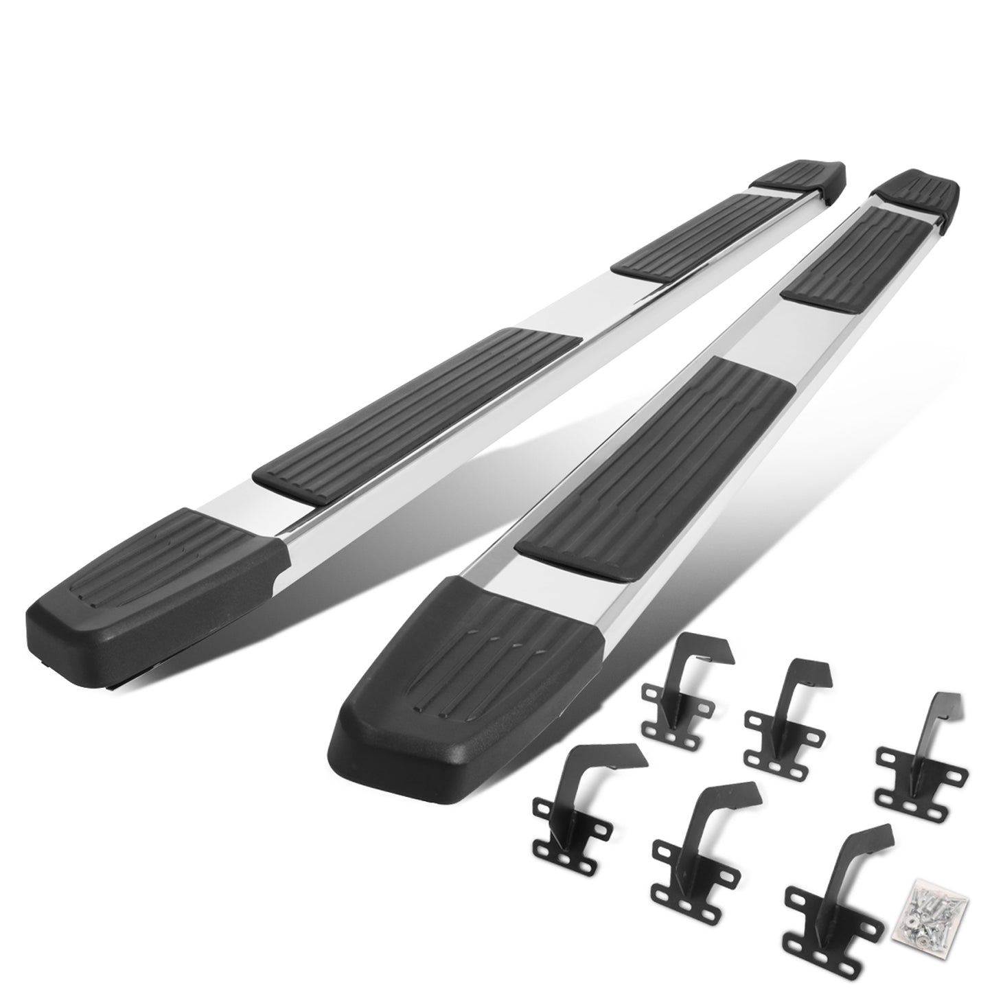 ESTRIBOS 5.25" - 19-20 DODGE RAM 1500 - EXTENDED CAB - CHROME / BLACK